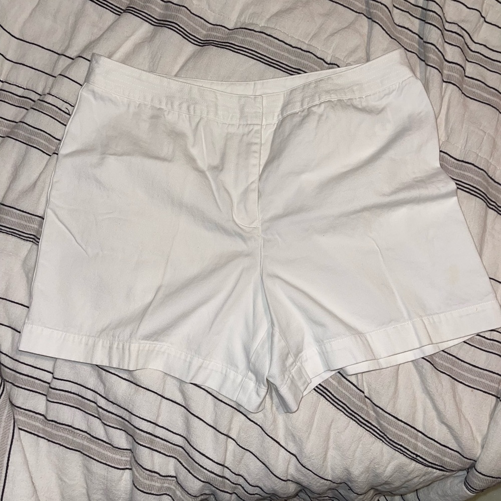 Plus size white shorts size 14